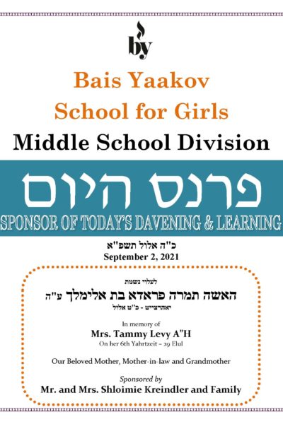 In Memory of Mrs. Tammy Levy DODL 9_1_2021 In Memory of Mrs. Tammy Levy DODL 9_1_2021